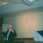 Jarbas Karman em palestra na Belas Artes - 2003.